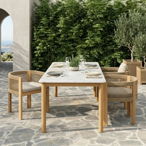 DINING TABLE AND CHAIRS